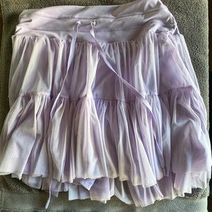 Popflex Blogilates Lilac Ruffle Skort 2X Athletic Tennis Skirt Lavender